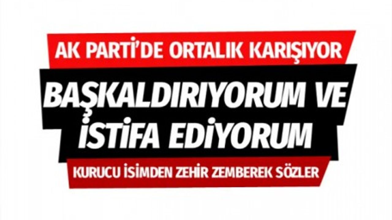Ak Partinin kurucu ismi Cuma İçten istifa etti olay açıklama!Başkaldırıyorum
