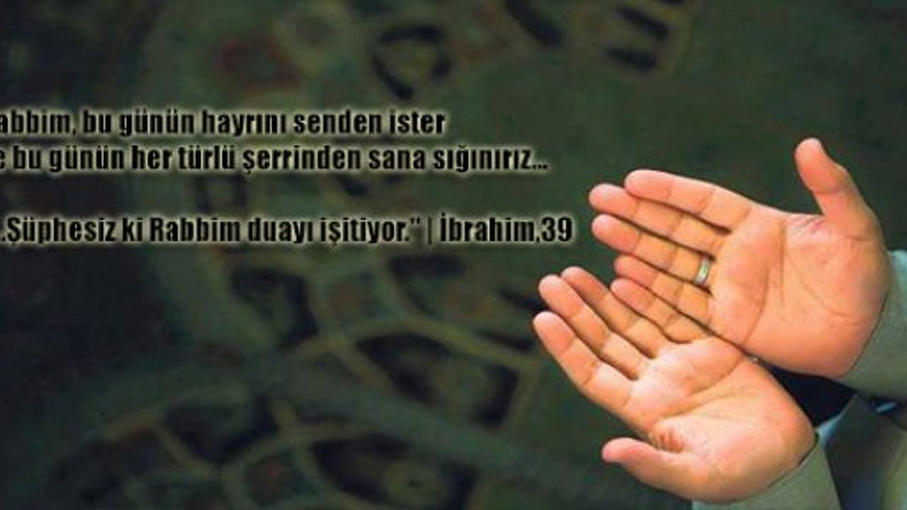 Allahım, ayıplarımı ört ve beni korkularımdan emin kıl.