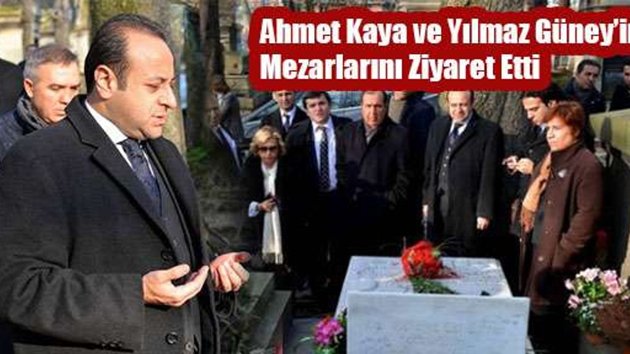 Bağış, Ahmet Kaya ve Yılmaz Güney'in mezarlarını ziyaret etti