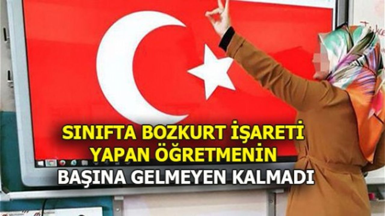BAŞBAKAN DA BOZKURT İŞARETİ YAPMIŞTI, ONU DA GÖREVDEN ALACAK MISINIZ?