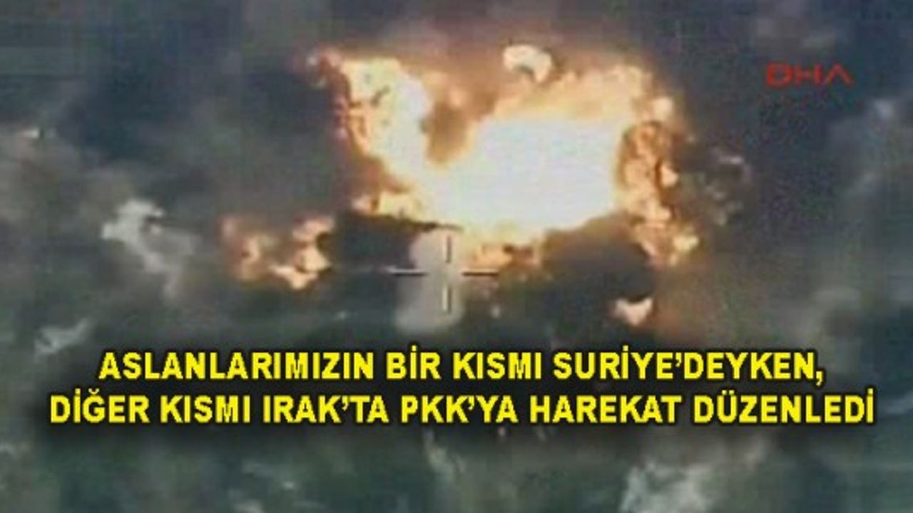 BORDO BERELİLER IRAK'TA PKK KAMPINA SALDIRDI! 57 LEŞ!