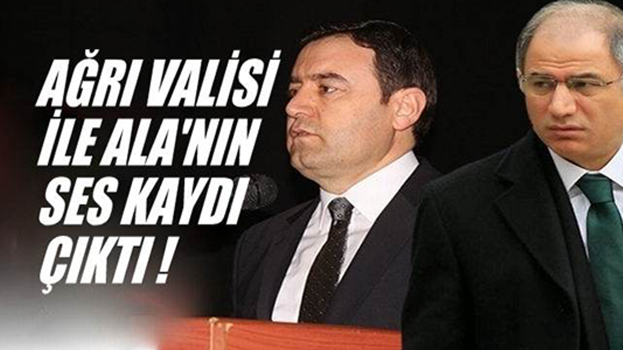 'Efkan Ala ile Ağrı Valisi'nin ses kaydı ortaya çıktı' iddiası