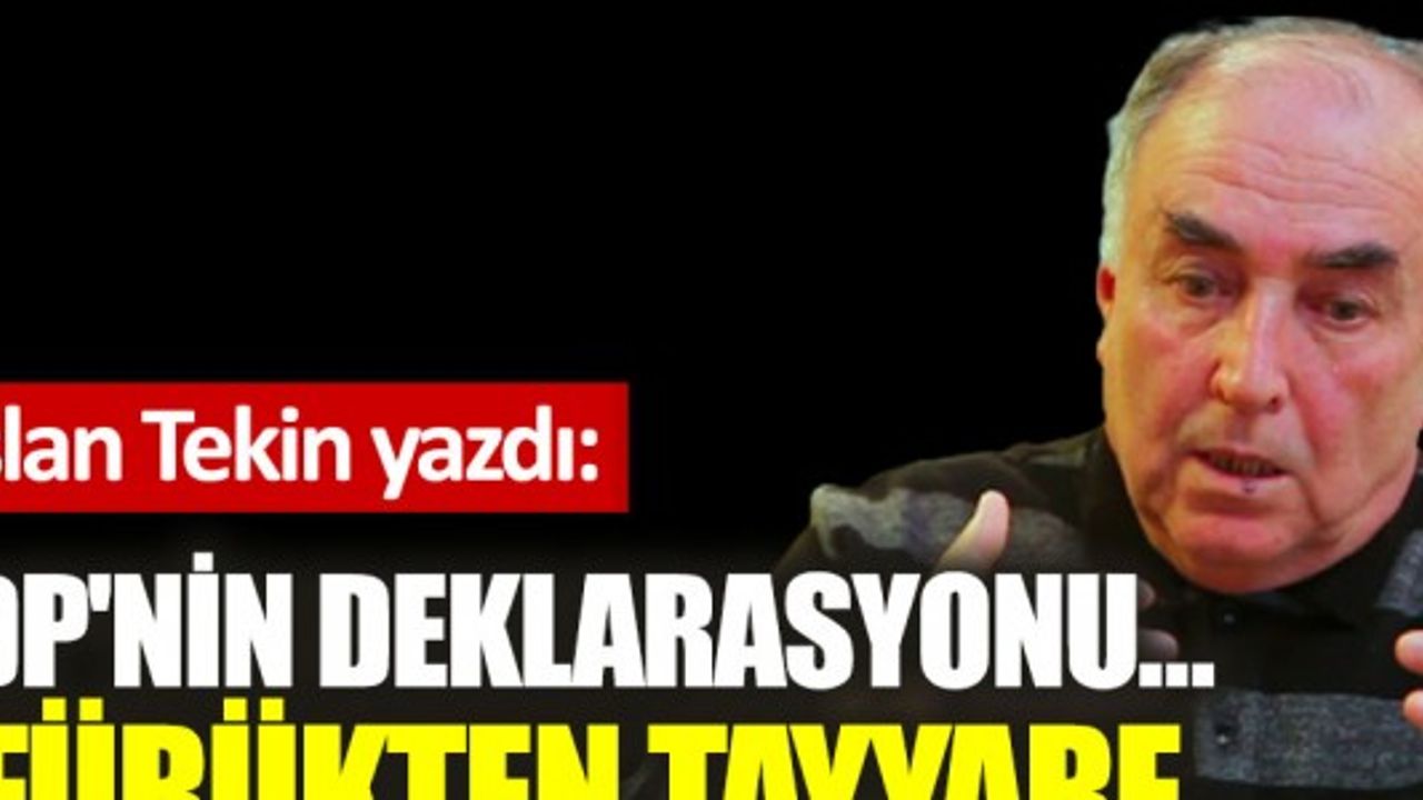 HDP'nin deklarasyonu… Üfürükten tayyare..