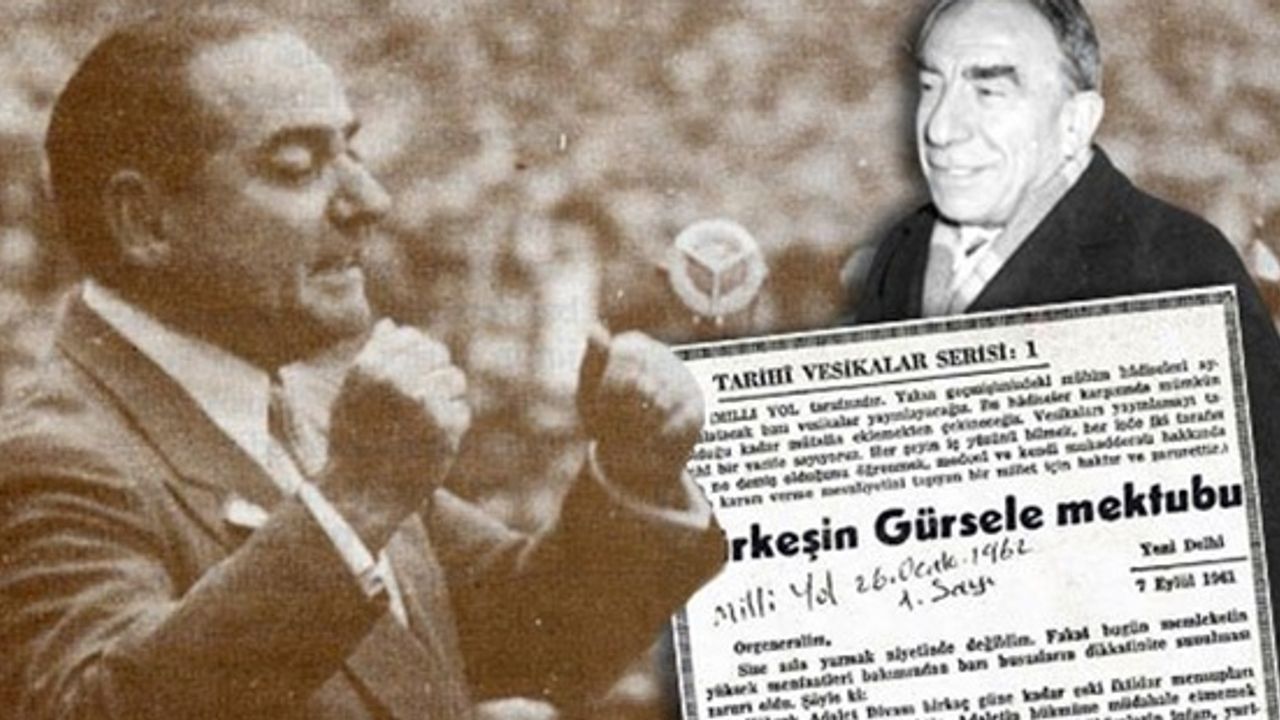 Alparslan Türkeş'in Cemal Gürsel'e mektubu