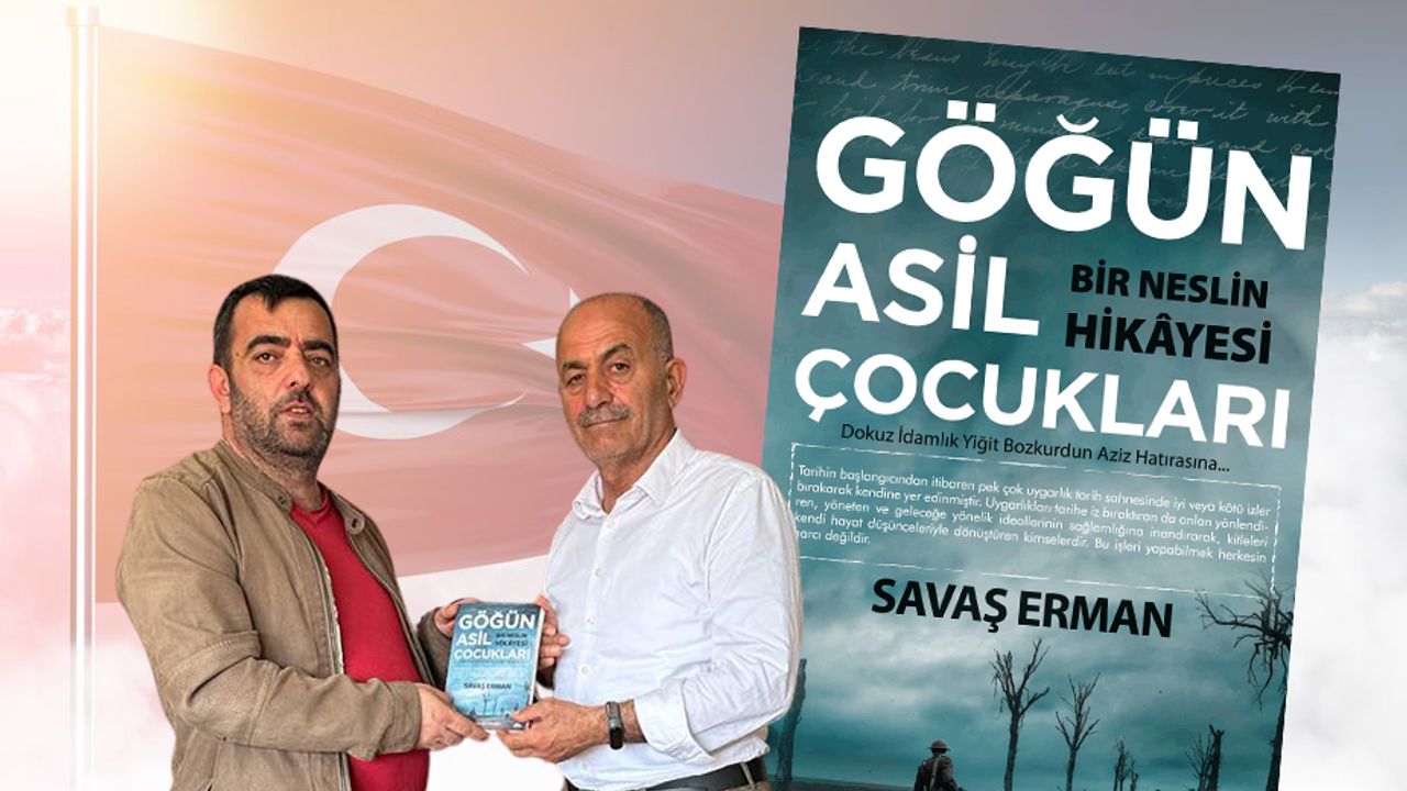Ülkücü Yazar Savaş Erman, yeni kitabını Sabri Şenel’e hediye etti