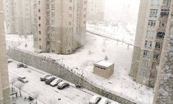 Başakşehir'de yoğun kar yağışı