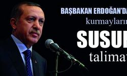 Erdoğan’dan sus emri!