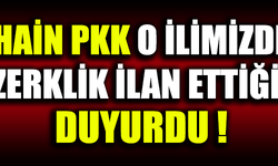 HAİN PKK O İLİMİZDE ÖZERKLİK İLAN ETTİĞİNİ DUYURDU !