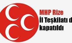 MHP Rize İl Teşkilatı da kapatıldı
