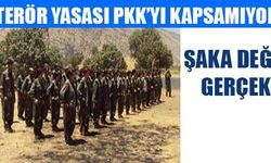 Terör yasası PKK’yı kapsamıyor