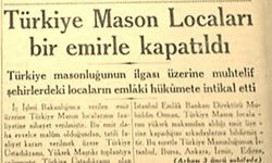 Mason locaları niçin kapatıldı?