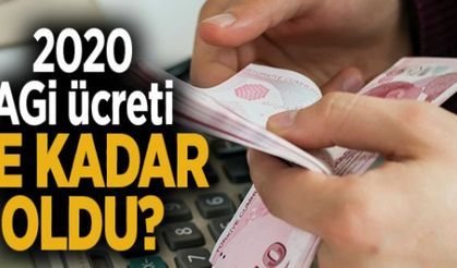 2020 AGİ ücreti ne kadar oldu? 2020 asgari geçim indirimi