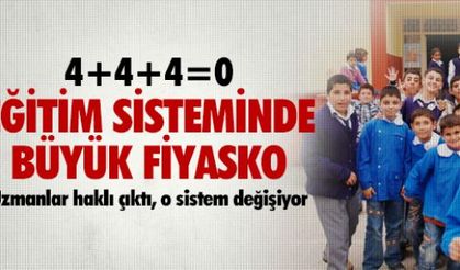 4+4+4 EĞİTİM SİSTEMİ YİNE DEĞİŞİYOR