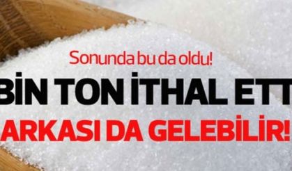 80 bin ton şeker ithal ettik, arkası da gelebilir!