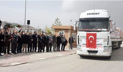 Afyon'dan Suriyeli Türkmenlere yardım eli