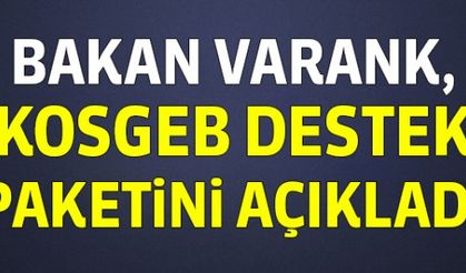 Bakan Varank, KOSGEB destek paketini açıkladı