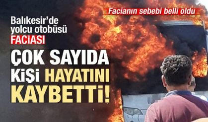 Balıkesir'de yolcu otobüsünde yangın: 5 ölü 17 yaralı