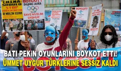 Batı Pekin oyunlarını boykot etti! Ümmet Uygur Türklerine sessiz kaldı