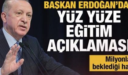 Cumhurbaşkanı Erdoğan yanıtladı! Yüz yüze eğitim başlayacak mı?