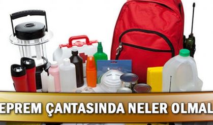Deprem çantasında neler olmalı, nasıl hazırlanır? İşte, AFAD'ın örnek deprem çantasında olması gereken malzemeler...