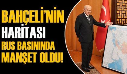 Devlet Bahçeli'nin özel olarak çizdirdiği Türk Dünyası haritası, Rusya'da gündem oldu
