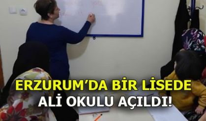 ERZURUM'DA BİR LİSEDE ALİ OKULU AÇILDI!