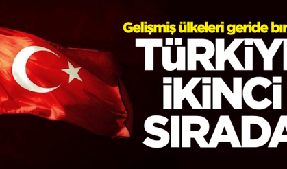 Gelişmiş ülkeleri geride bıraktık: Türkiye ikinci sırada