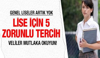 Genel lise artık yok liseli ne yapacak?