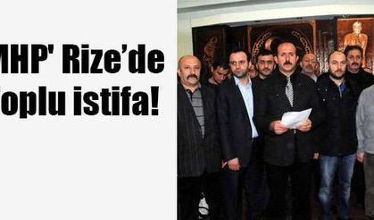 Görevden alınan Rize İl Teşkilatı, Toplu istifa etti