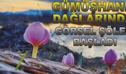 Gümüşhane dağlarında görsel şölen başladı