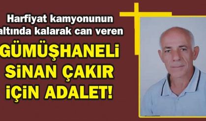 Gümüşhaneli Sinan Çakır’ın ailesi adalet bekliyor 