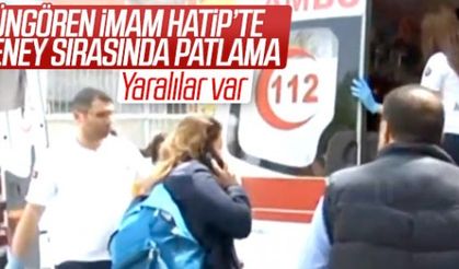 Güngören'de okulda deney sırasında patlama oldu