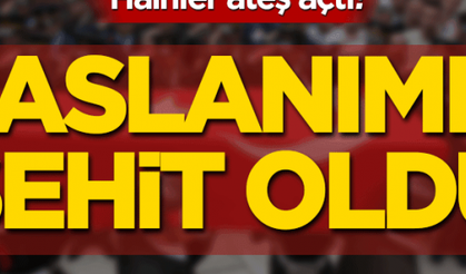 Hainler ateş açtı! 1 aslanımız şehit oldu