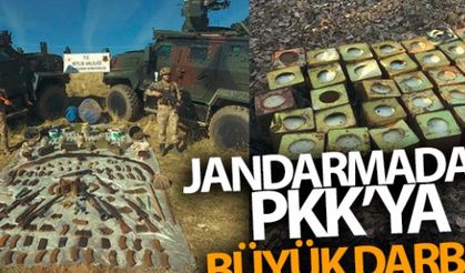 Jandarmadan terör örgütünün kış üslenmesine darbe