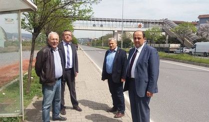 Karayoluna yapılacak cep için incelemede bulunuldu
