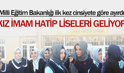 Kız İmam Hatip Liseleri geliyor