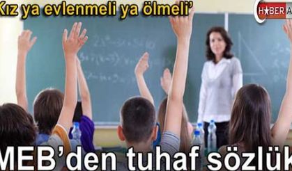 MEB’den tuhaf sözlük  Kaynak 