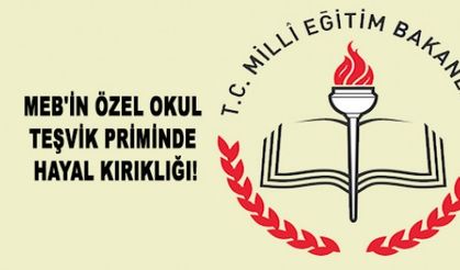 MEB'İN ÖZEL OKUL TEŞVİK PRİMİNDE HAYAL KIRIKLIĞI!