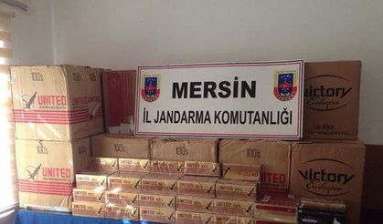 Mersin’de kaçak sigara ele geçirildi