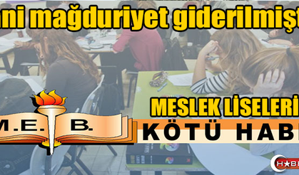 Meslek liselerine kötü haber
