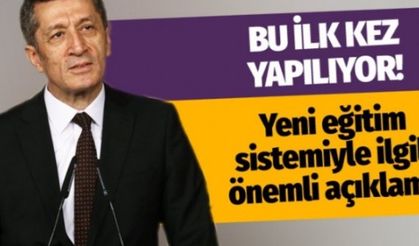 Milli Eğitim Bakanı Ziya Selçuk'tan eğitim sistemi açıklaması! Bu ilk kez yapılıyor