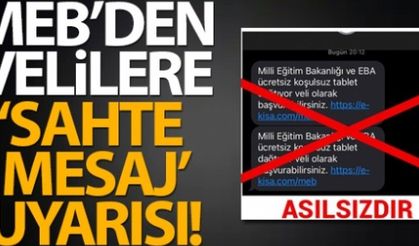 Milli Eğitim Bakanlığından "tablet" uyarısı
