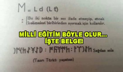 MİLLİ EĞİTİM BÖYLE OLUR İŞTE BELGE!