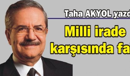Milli irade karşısında faiz