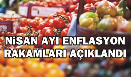 Nisan ayı enflasyon rakamları açıklandı
