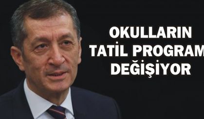 Okulların tatil programları değişiyor