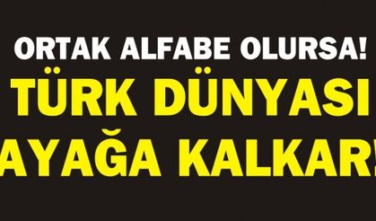ORTAK ALFABE OLURSA TÜRK DÜNYASI AYAĞA KALKAR!