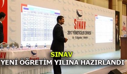 SINAV, YENİ ÖĞRETİM YILINA HAZIRLANDI.