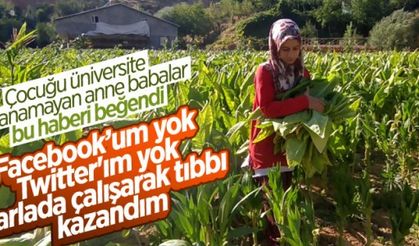 TARLADA ÇALIŞARAK TIP FAKÜLTESİ KAZANDI