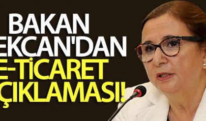 Ticaret Bakanı Pekcan'dan e-ticaret açıklaması